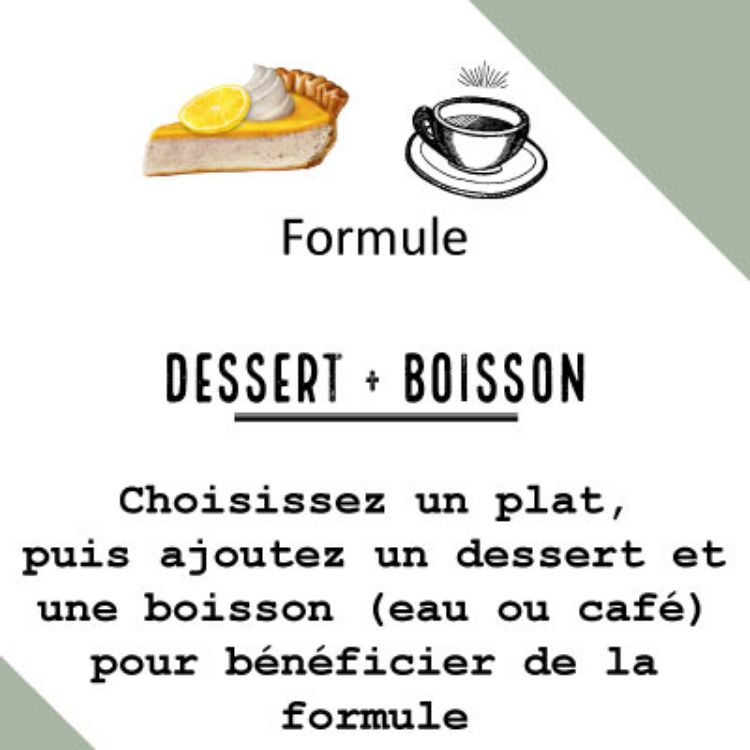 Image de Formule N°3 - Dessert + Boisson 4,5€